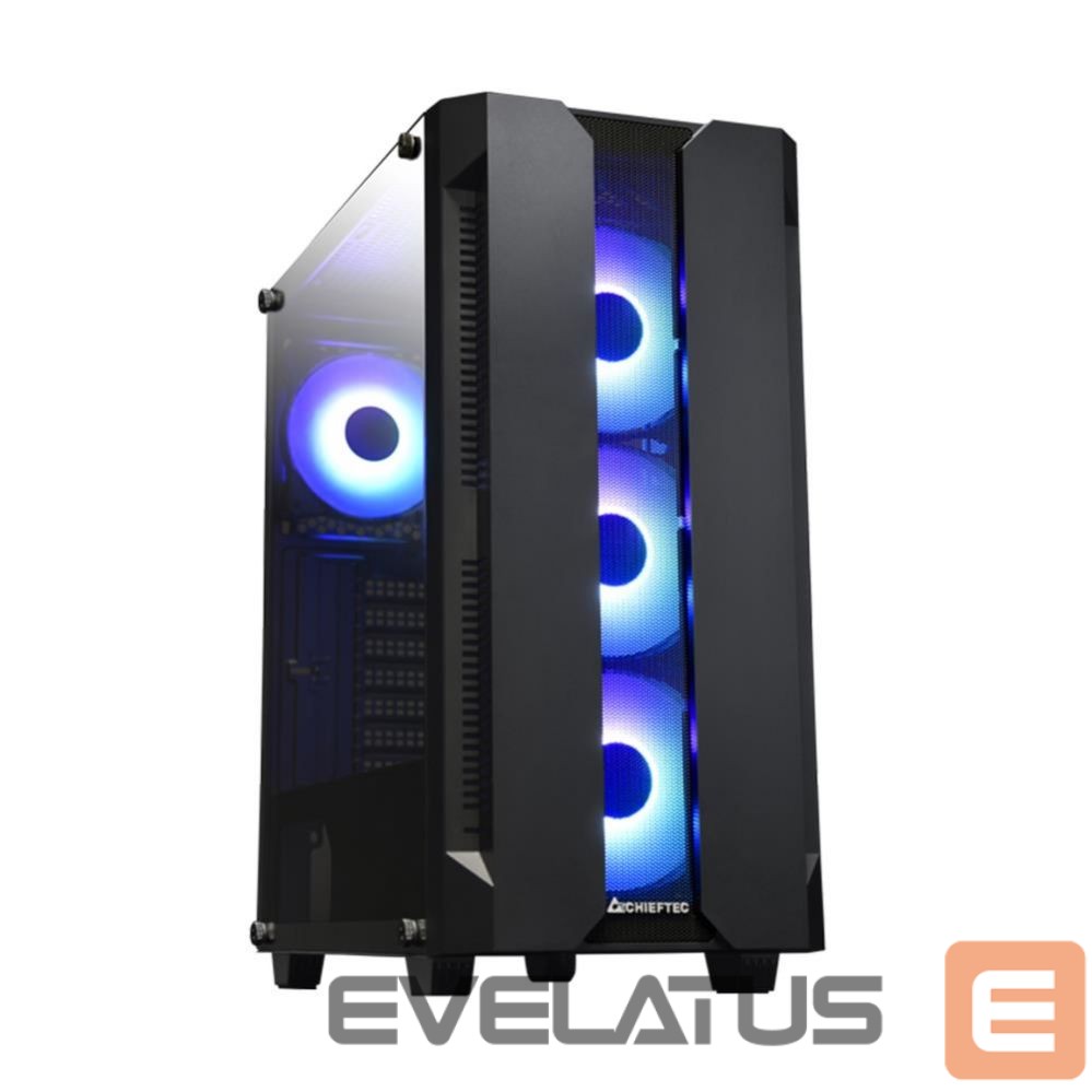 Arvuti korpus Chieftec Case||HUNTER|MidiTower|ATX|MiniITX|Colour Black|GS-01B-OP