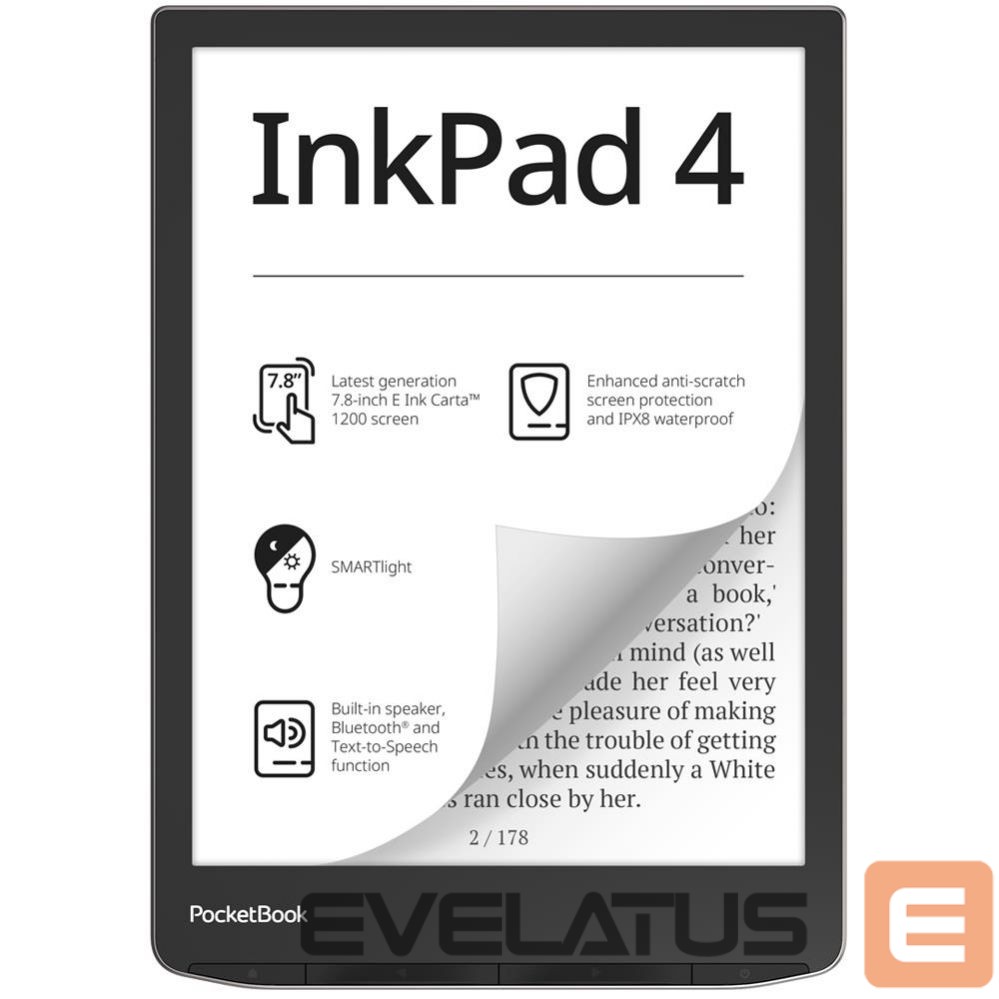E-raamat POCKETBOOK E-Reader||InkPad 4|7.8
