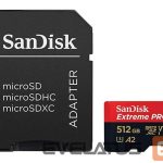Mälukaardid SANDISK BY WESTERN DIGITAL  MEMORY MICRO SDXC 512GB UHS-I/W/A SDSQXCD-512G-GN6MA SANDISK 