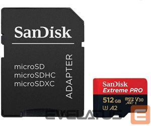 Mälukaardid SANDISK BY WESTERN DIGITAL  MEMORY MICRO SDXC 512GB UHS-I/W/A SDSQXCD-512G-GN6MA SANDISK 