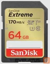 Muu arvutitarvik SANDISK BY WESTERN DIGITAL  MEMORY SDXC 64GB UHS-1/SDSDXV2-064G-GNCIN SANDISK 