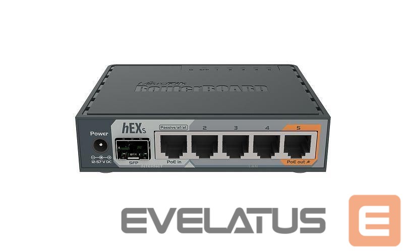 Ruuterid Mikrotik NET ROUTER 10/100/1000M 5PORT/HEX S RB760IGS