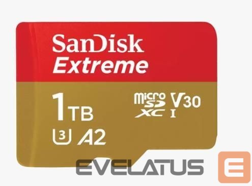 Mälukaardid SANDISK BY WESTERN DIGITAL MEMORY MICRO SDXC 1TB UHS-I/W/A SDSQXAV-1T00-GN6MA SANDISK