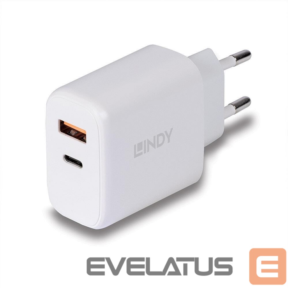 Laadijad ja juhtmed LINDY CHARGER WALL 30W/73424
