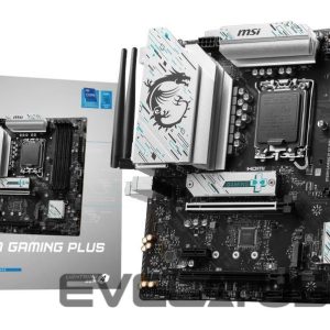 Intel protsessori emaplaat MSI  Mainboard||Intel B760 Express|LGA1700|Micro-ATX|Memory DDR5|Memory slots 4|1xPCI-Express 3.0 1x|1xPCI-Express 4.0 4x	|1xPCI-Express 4.0 16x|2xM.2|2xHDMI|2xDisplayPort|2xUSB 2.0|4xUSB 3.2|1xPS/2|1xRJ45|3xAudio port|B760MGAMINGPLUSWIFI 