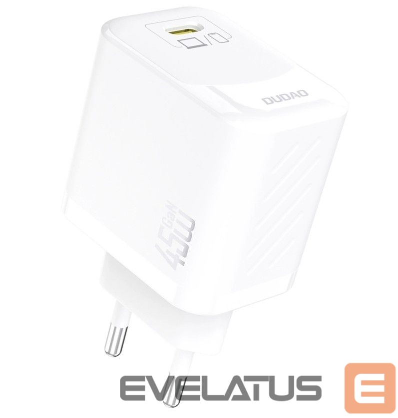 Adaptrid Dudao Dudao A28 45W GaN USB-C Wall Charger - White White