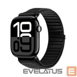 Rihm Dux Ducis  Apple Watch 38/40/41/42MM YE Nylon Braided Loop Wrist Strap Black