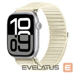 Rihm Dux Ducis  Apple Watch 42/44/45/46/49MM YE Nylon Braided Loop Wrist Strap Starlight