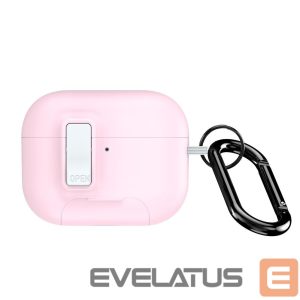 Korpus kõrvaklappidele Dux Ducis Apple AirPods Pro 3 PECQ Series PC+TPU Cover with Hook White Pink