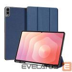 Kaaned Dux Ducis  Galaxy Tab S11 Ultra Domo Series Tri-fold Stand PU Leather Tablet Cover Blue