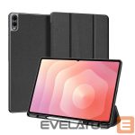 Kaaned Dux Ducis  Galaxy Tab S11 Ultra Domo Series Tri-fold Stand PU Leather Tablet Cover Black
