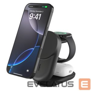 Juhtmeta laadija Belkin  UltraCharge 25w Qi2 3in1 Magnetic Charger Black