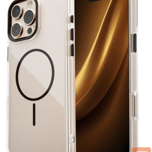Tagakaaned iLike Apple iPhone 17 Pro Max 6,9 Clear Thin Mag case Transparent Black