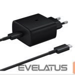 Adaptrid Samsung  EP-TA845EBE + EP-DW767JBE Samsung 45W Travel Charger + USB-C/USB-C Data Cable Black (OOB Bulk) Black