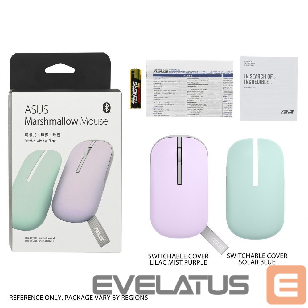 Arvutihiir Asus Wireless Mouse MD100 Wireless, Blue, Bluetooth