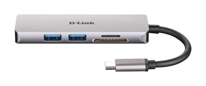 Ruuterid D-link 5-in-1 USB-C Hub with HDMI and SD/microSD Card Reader DUB-M530 0.11 m