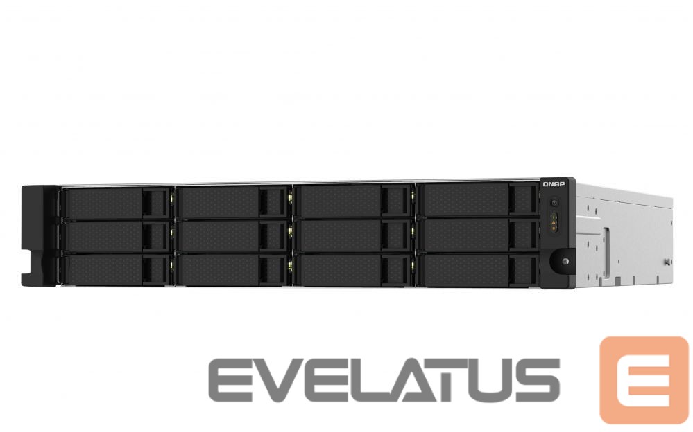 Mälupulk QNAP 12-Bay TS-1232PXU-RP-4G AL324 quad-core, Processor frequency 1.7 GHz, 4 GB, DDR4, 2x2.5 Gigabit Ethernet Port, 2 x 10GbE SFP+, 1xPCIe Slot, 4xUSB 3.2 Gen 1 port