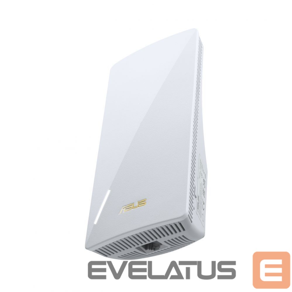 Ruuterid Asus AX3000 Dual-band WiFi 6 Range Extender (EU) | RP-AX58 | 802.11ax | 574+2402 Mbit/s | 10/100/1000 Mbit/s | Ethernet LAN (RJ-45) ports 1 | Mesh Support Yes | MU-MiMO No | No mobile broadband | Antenna type Internal