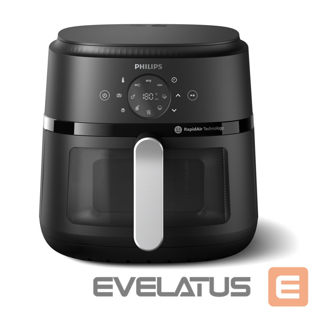 Lauagrillid Philips NA231/00 Airfryer, 1700 W, Pan volume 6.2 L, Black, Silver | Airfryer | NA231/00 | Power 1700 W | Capacity 6.2 L | Black/Silver