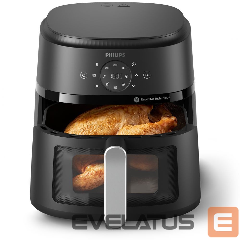 Lauagrillid Philips NA231/00 Airfryer, 1700 W, Pan volume 6.2 L, Black, Silver | Airfryer | NA231/00 | Power 1700 W | Capacity 6.2 L | Black/Silver