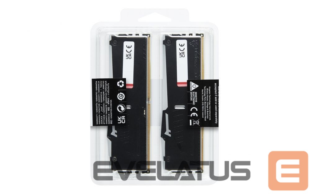 Operatiivmälu DDR4 Kingston Fury Beast 32GB DDR5, 6000 MHz, CL30, 288-Pin, DIMM Kit (16GB x 2)