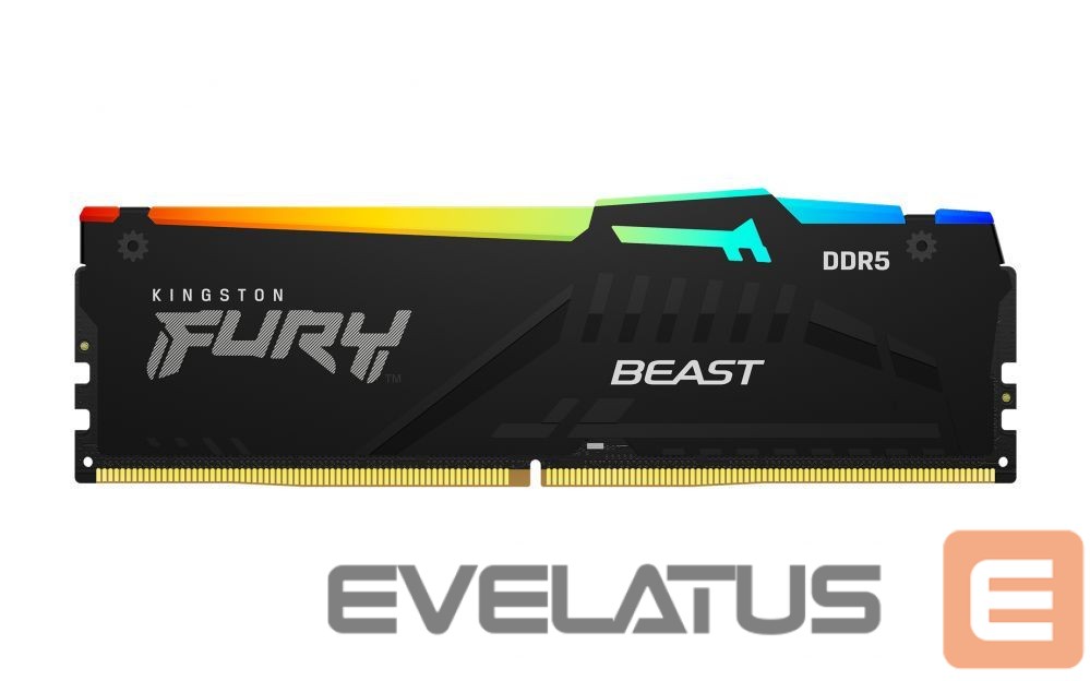 Operatiivmälu DDR4 Kingston Fury Beast 32GB DDR5, 6000 MHz, CL30, 288-Pin, DIMM Kit (16GB x 2)