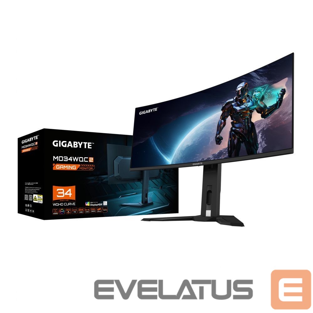 Monitorid Gigabyte MONITOR 34" MO34WQC2 EK
