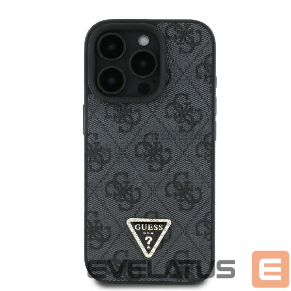 Muu telefoni lisavarustus Guess Guess Leather 4G Triangle Strass MagSafe Case for iPhone 16 Pro Max - Black