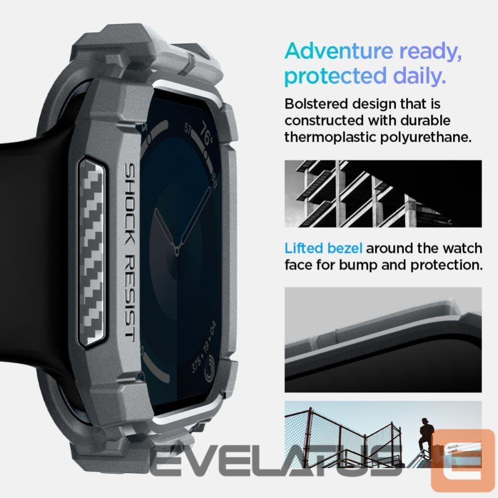 Muud kaubad Spigen Spigen Rugged Armor Case for Apple Watch 10 46mm - Gray