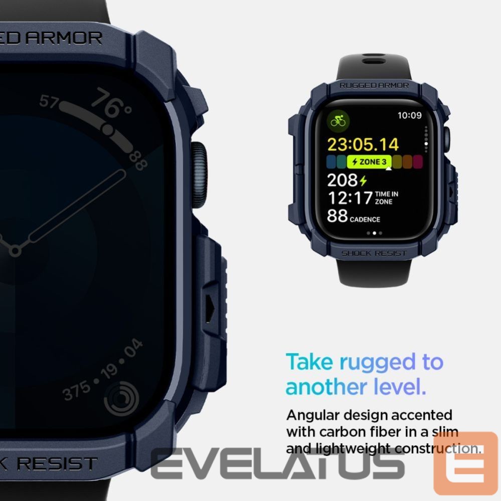 Muud kaubad Spigen Spigen Rugged Armor Case for Apple Watch 10 46mm - Navy Blue