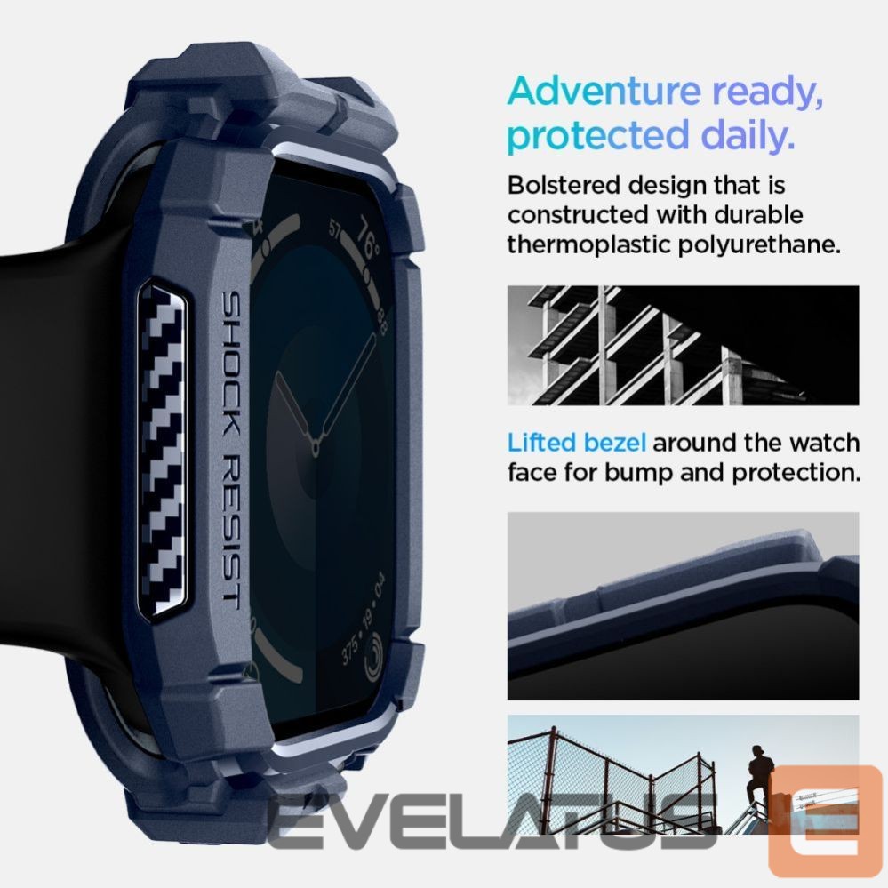 Muud kaubad Spigen Spigen Rugged Armor Case for Apple Watch 10 46mm - Navy Blue
