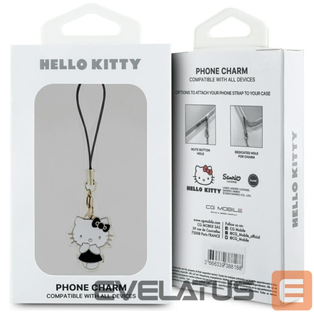 Muud kaubad Hello Kitty Hello Kitty Charm Kitty Cute Pendant - Black