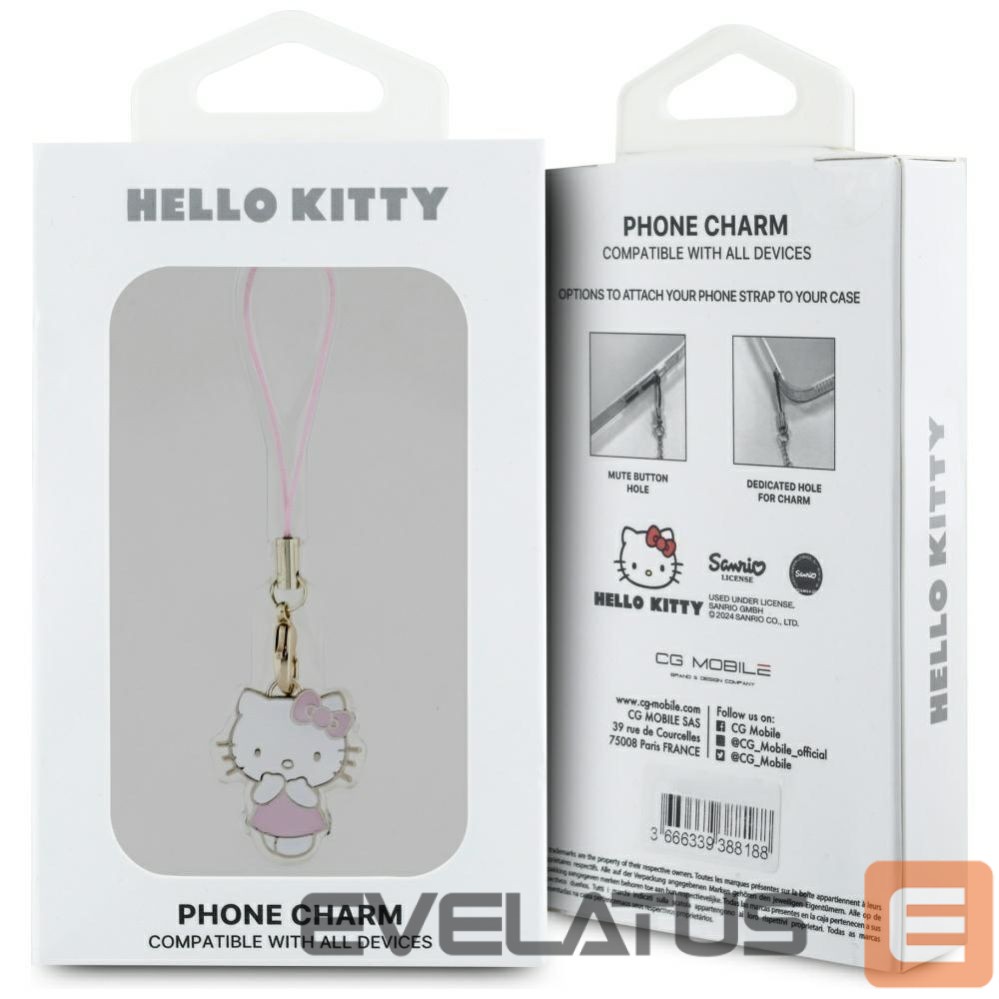 Muud kaubad Hello Kitty Hello Kitty Charm Kitty Cute Pendant - Pink