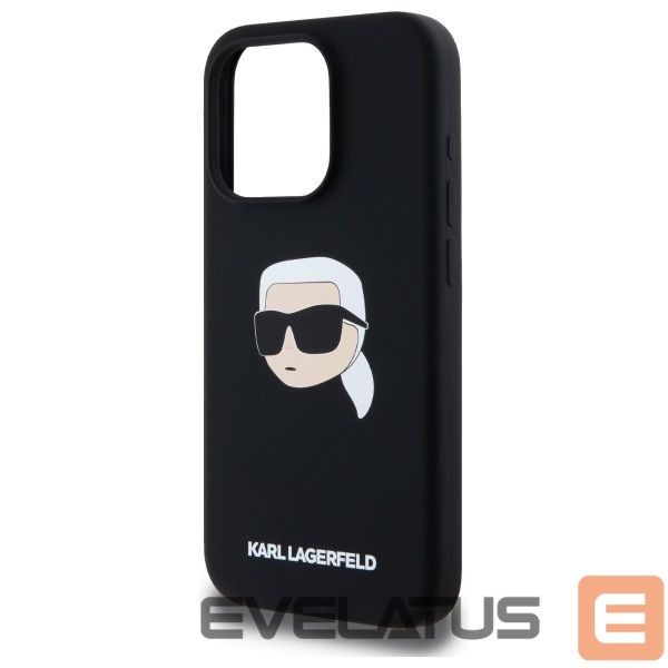 Muud kaubad Karl Lagerfeld Karl Lagerfeld KLHMP15LSKHPPLK iPhone 15 Pro 6.1" black/black hardcase Silicone Karl Head Print MagSafe