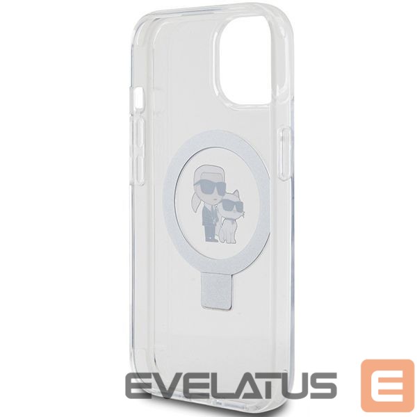 Muud kaubad Karl Lagerfeld Karl Lagerfeld KLHMP15SHMRSKCH iPhone 15 / 14 / 13 6.1" white/white hardcase Ring Stand Karl&Choupette MagSafe