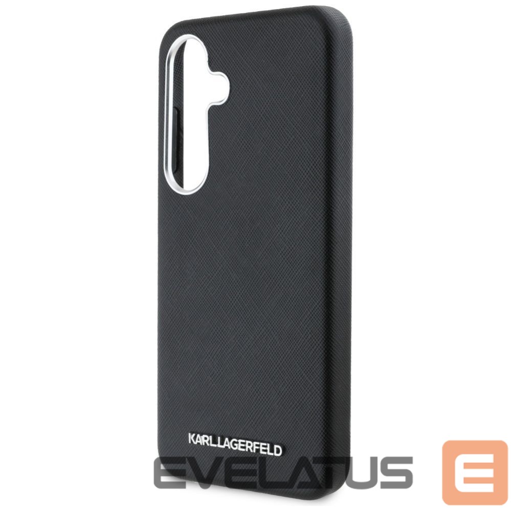 Muud kaubad Karl Lagerfeld Karl Lagerfeld Saffiano Full Wrapped Elongated Metal Logo MagSafe Case for Samsung Galaxy S25 - Black