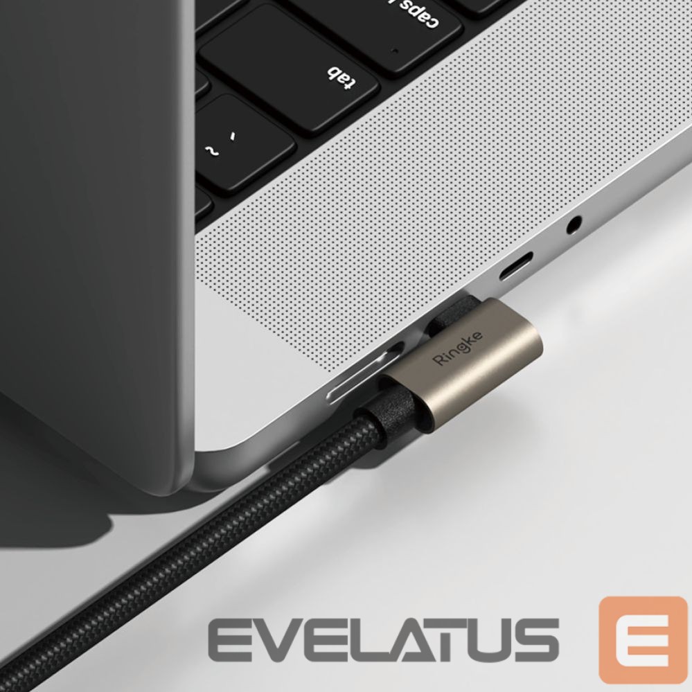 Muud kaubad Ringke Ringke 3.2 gen. 2x2 USB-C, PD 3.1 240W 2m angled cable - black