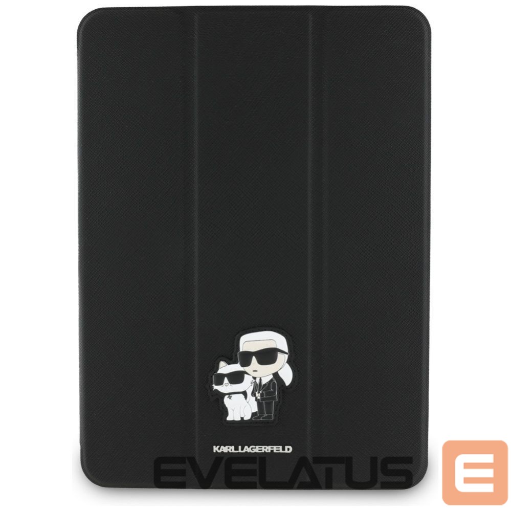 Muud kaubad Karl Lagerfeld Karl Lagerfeld Saffiano Magnetic Karl & Choupette iPad Air 11" 2024 Book Cover Case - Black