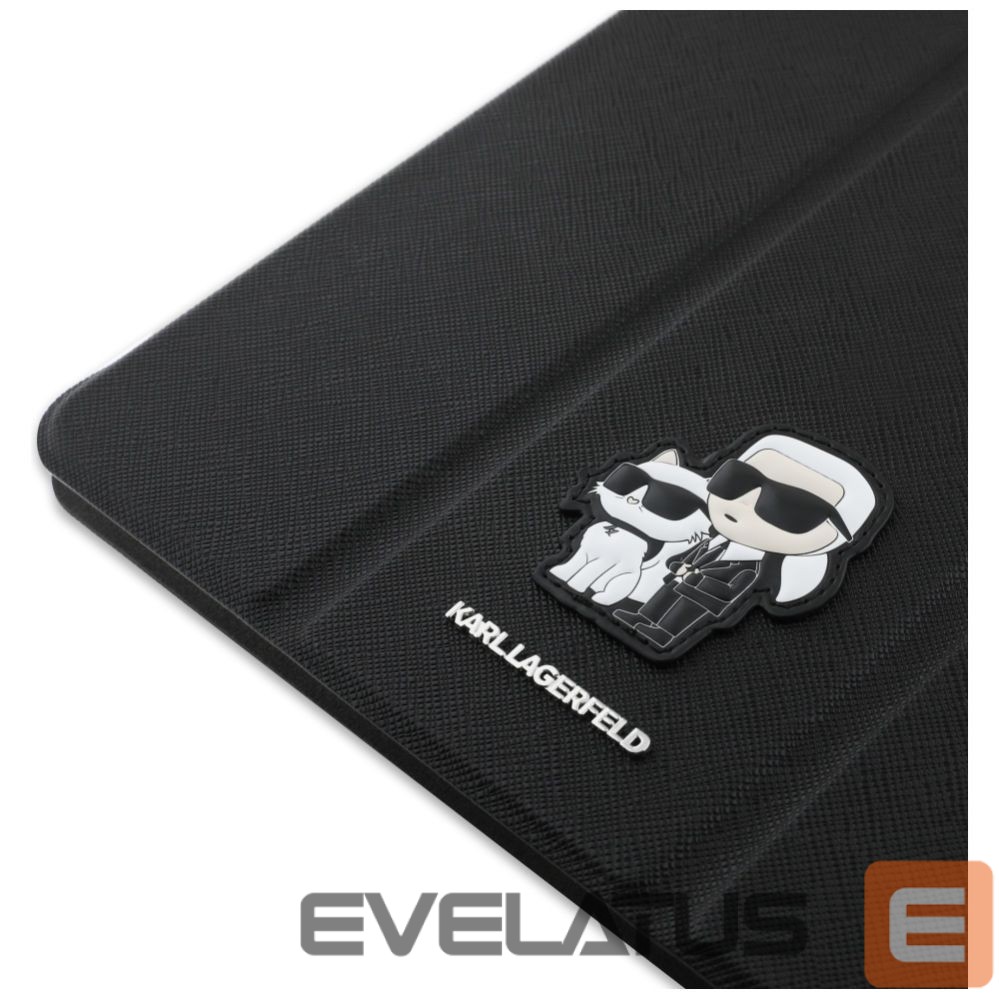 Muud kaubad Karl Lagerfeld Karl Lagerfeld Saffiano Magnetic Karl & Choupette iPad Pro 13" 2024 Book Cover Case - Black