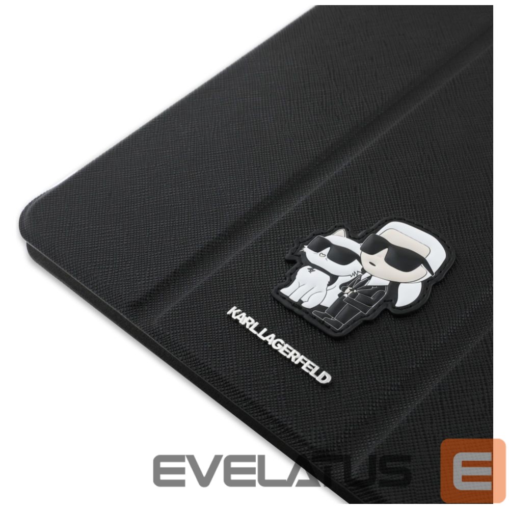 Muud kaubad Karl Lagerfeld Karl Lagerfeld Saffiano Magnetic Karl & Choupette iPad Air 13" 2024 Book Cover Case - Black