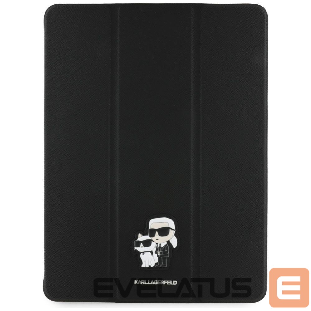 Muud kaubad Karl Lagerfeld Karl Lagerfeld Saffiano Magnetic Karl & Choupette iPad Air 13" 2024 Book Cover Case - Black