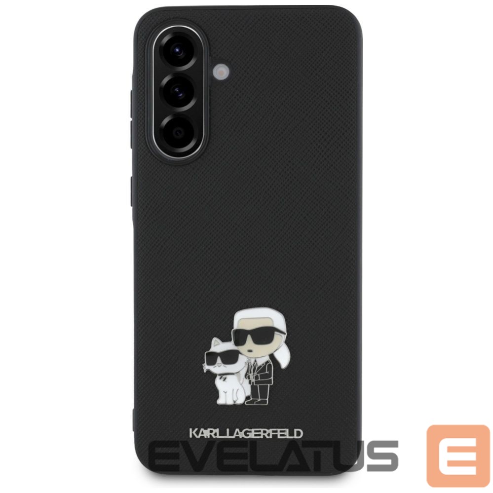 Muud kaubad Karl Lagerfeld Karl Lagerfeld Saffiano Case w/ K&C Metal Logo for Samsung Galaxy A36 - Black