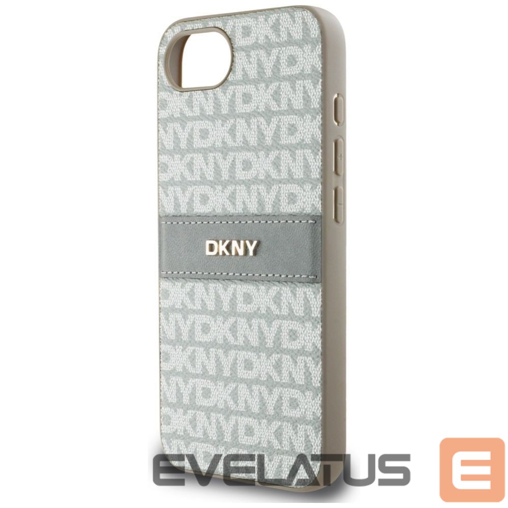 Muud kaubad DKNY DKNY Repeat Texture Pattern with Tonal Stripe iPhone 16e Case - Beige