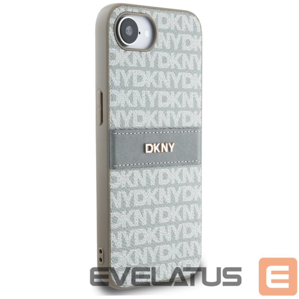 Muud kaubad DKNY DKNY Repeat Texture Pattern with Tonal Stripe iPhone 16e Case - Beige