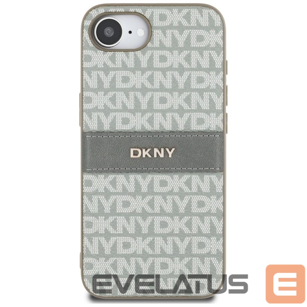Muud kaubad DKNY DKNY Repeat Texture Pattern with Tonal Stripe iPhone 16e Case - Beige