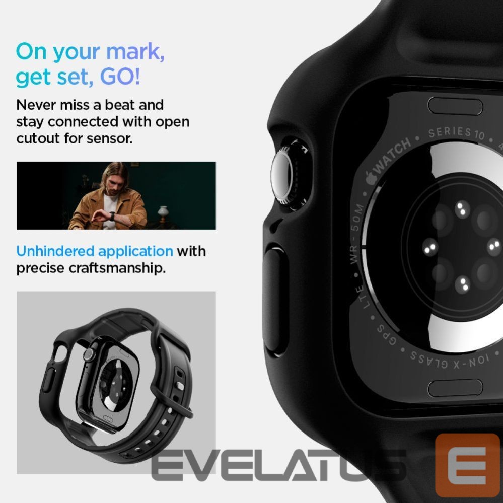 Muud kaubad Spigen Spigen Vault Pro Strap for Apple Watch 42mm - Matte Black