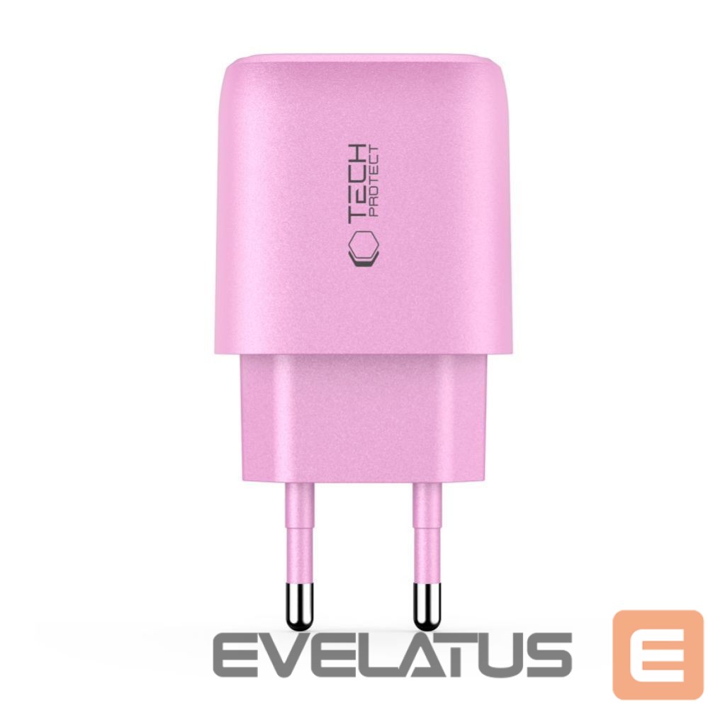 Muud kaubad Tech-Protect Tech-Protect NCA30 PD 30W QC3.0 USB-A / USB-C Wall Charger - Pink