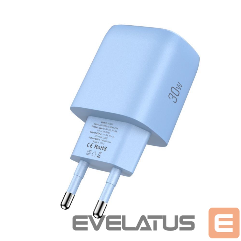 Muud kaubad Tech-Protect Tech-Protect NCA30 PD 30W QC3.0 USB-A / USB-C Wall Charger - Blue