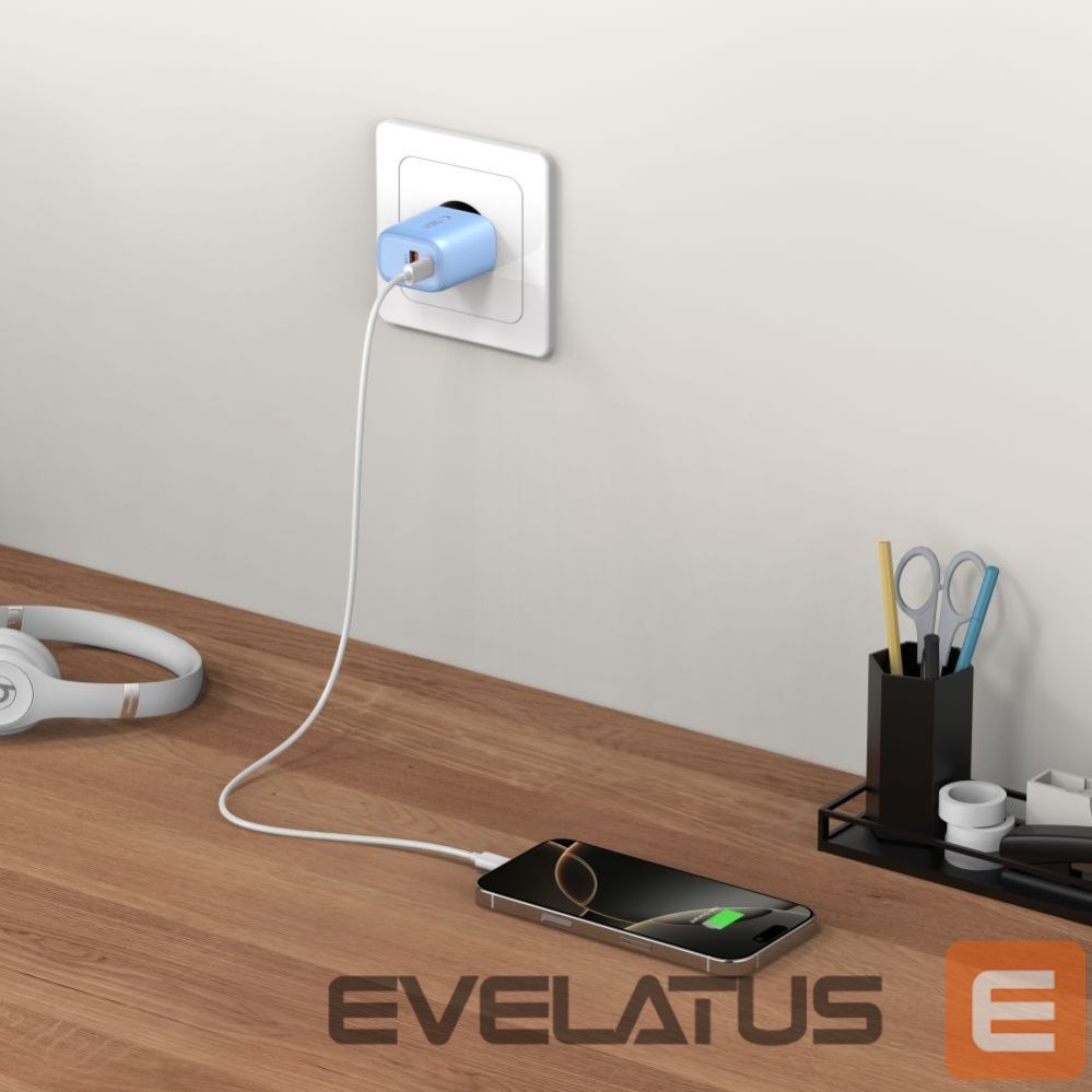 Muud kaubad Tech-Protect Tech-Protect NCA30 PD 30W QC3.0 USB-A / USB-C Wall Charger - Blue