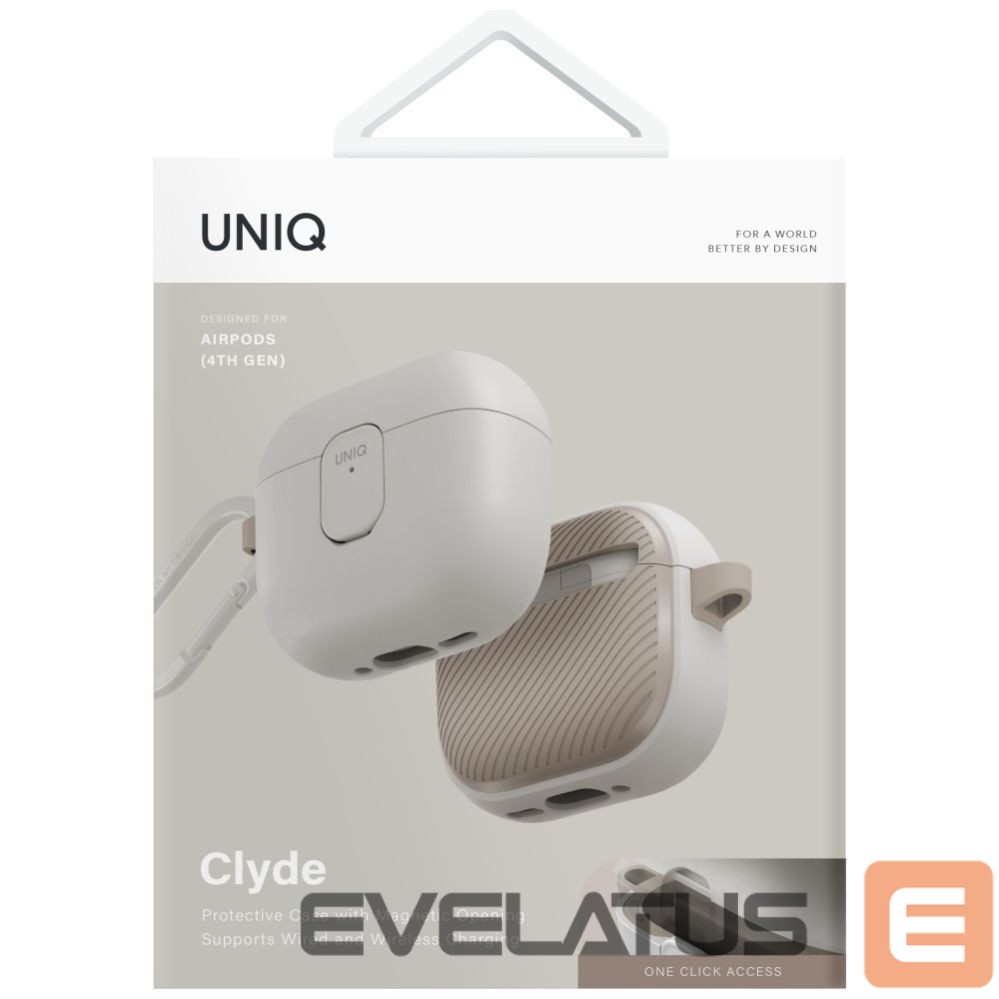 Muud kaubad UNIQ Uniq Clyde Lock Case for AirPods 4 - Beige